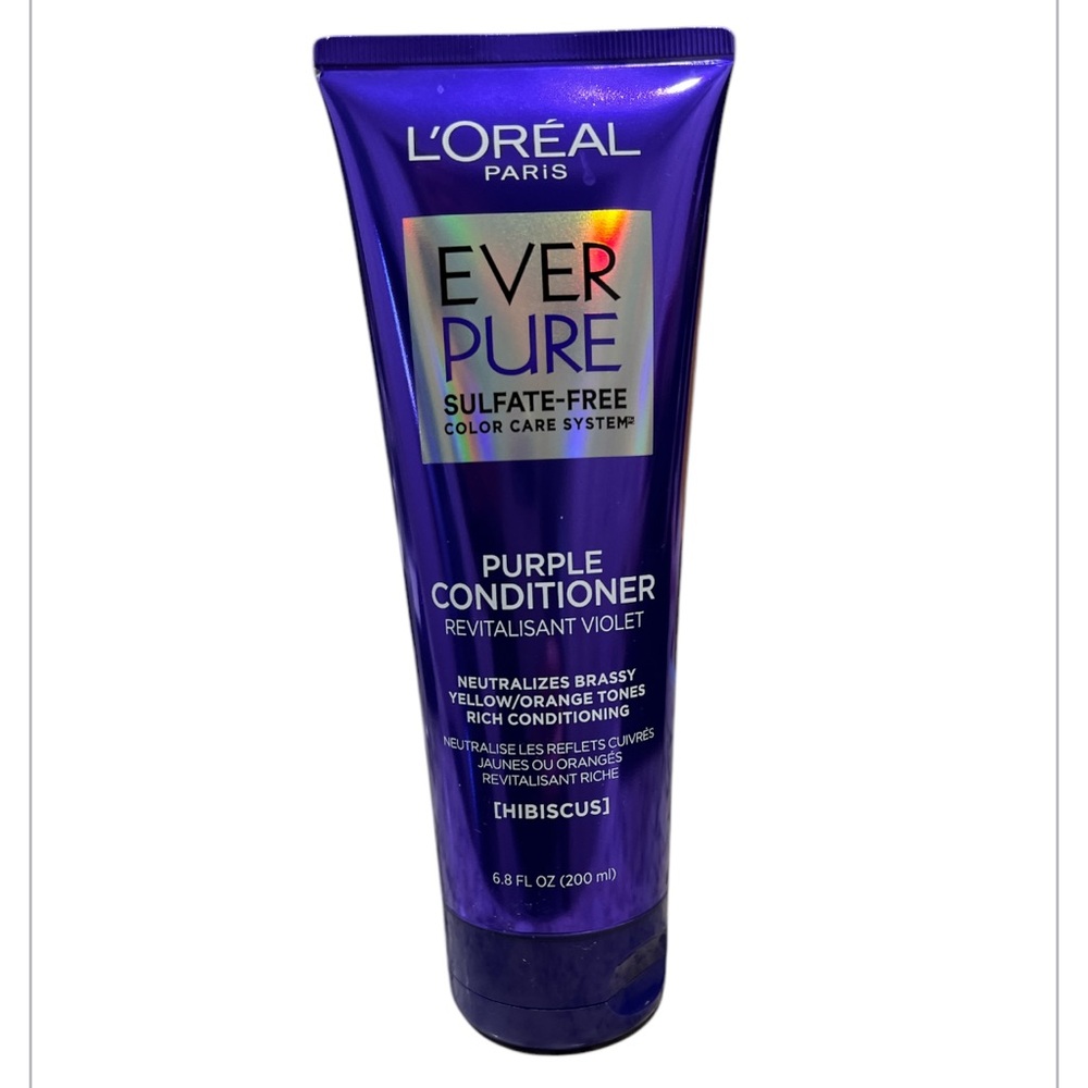 L’OREAL Purple Hair Conditioner with Flip-Top Cap and Squeeze Tube
